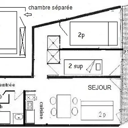 Aime 2000 - 4 Pieces 7/8 Pers - Aime 2000 - Plagne Aime 2000- Wifi Mae-1864 *